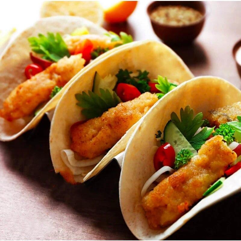 6 Grids Taco Holder Plate Fried Food Cooling Rack Drain Tray  Pancake Prepare Shelf Pizza Pie Display Stand Kitchen Gadget