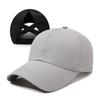 Summer Cap Baseball With Breathable Mesh Cross Design And Solid Color For Daily