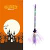 A84X-Adjustable LED Light-Up Witch Broom Halloween LED Light For Party Cosplay Witches Broom Decoration
