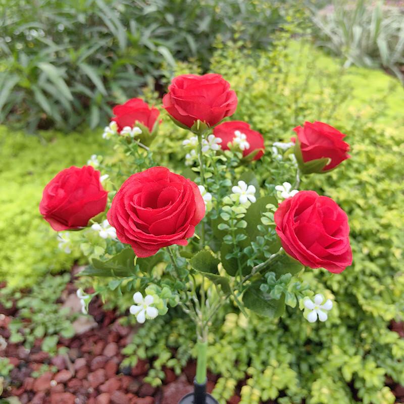 

Садовый светодиодный светильник-роза на солнечной батарее