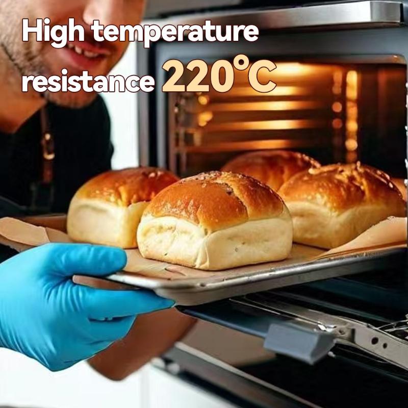 200 PCS Parchment Paper Precut Baking Sheets , Oil-Resistant, High-Temperature Baking Paper for Cooking, Roasting, and Food Prep