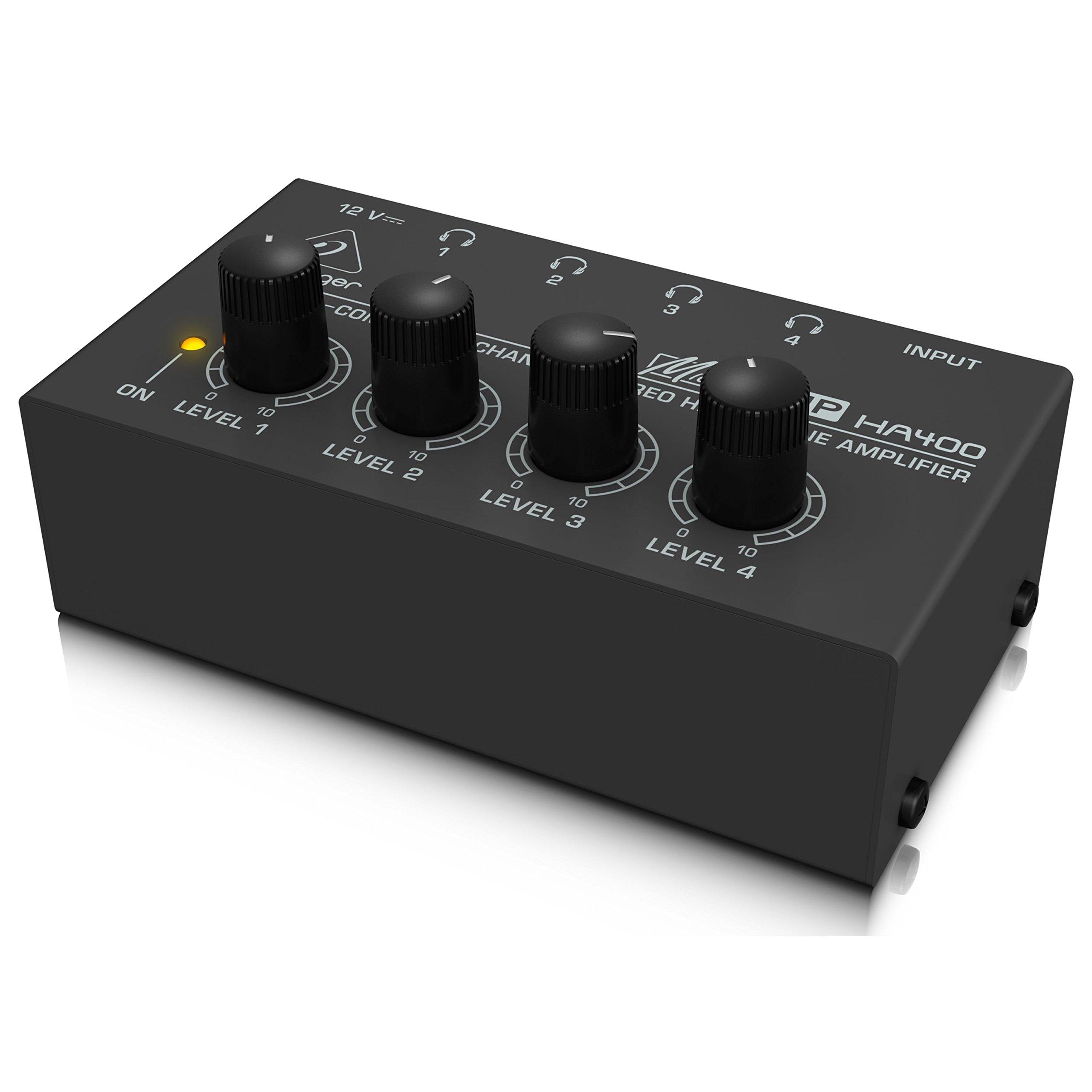 

Усилитель для наушников Behringer 4-канальный с независимой регулировкой уровня HA400