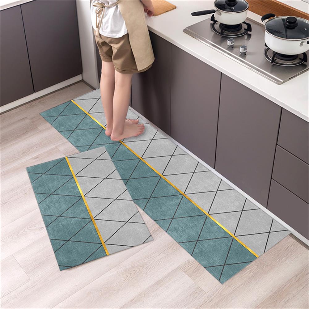 Küchenbodenmatte Fußmatte Badezimmer Wohnzimmer Eingang Bodenmatte Heimdekor Teppich Rutschfest Maschinenwaschbar Bereichsteppiche