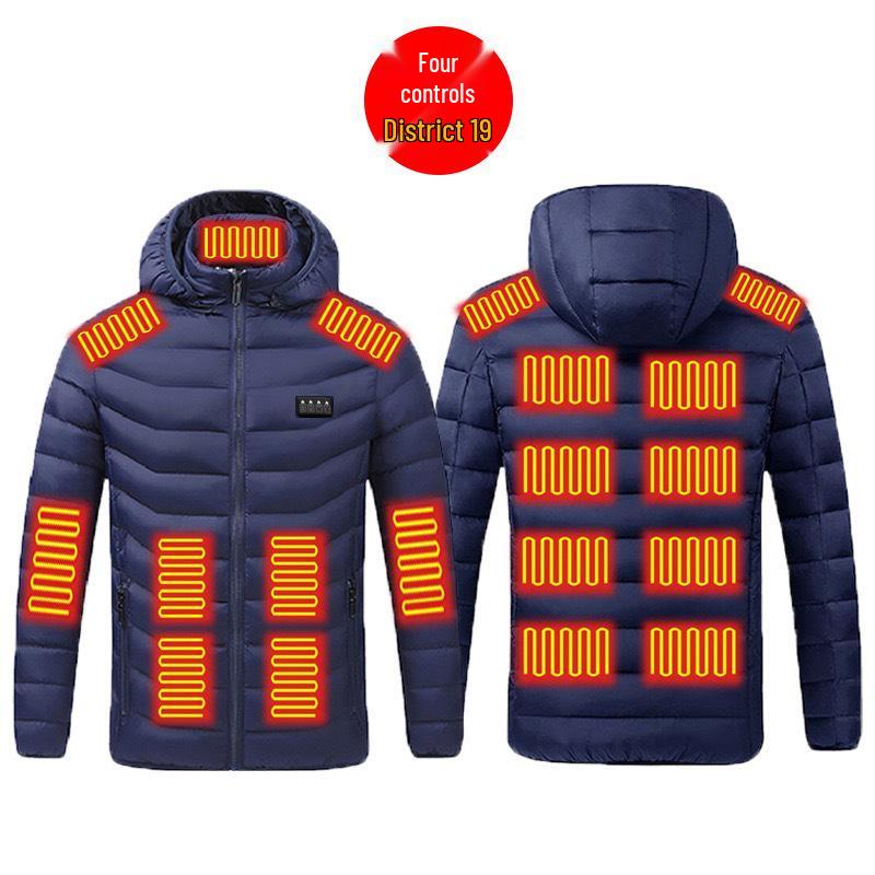 Smart Heated Cotton Jacket - Cold-Proof, Temperature-Controlled