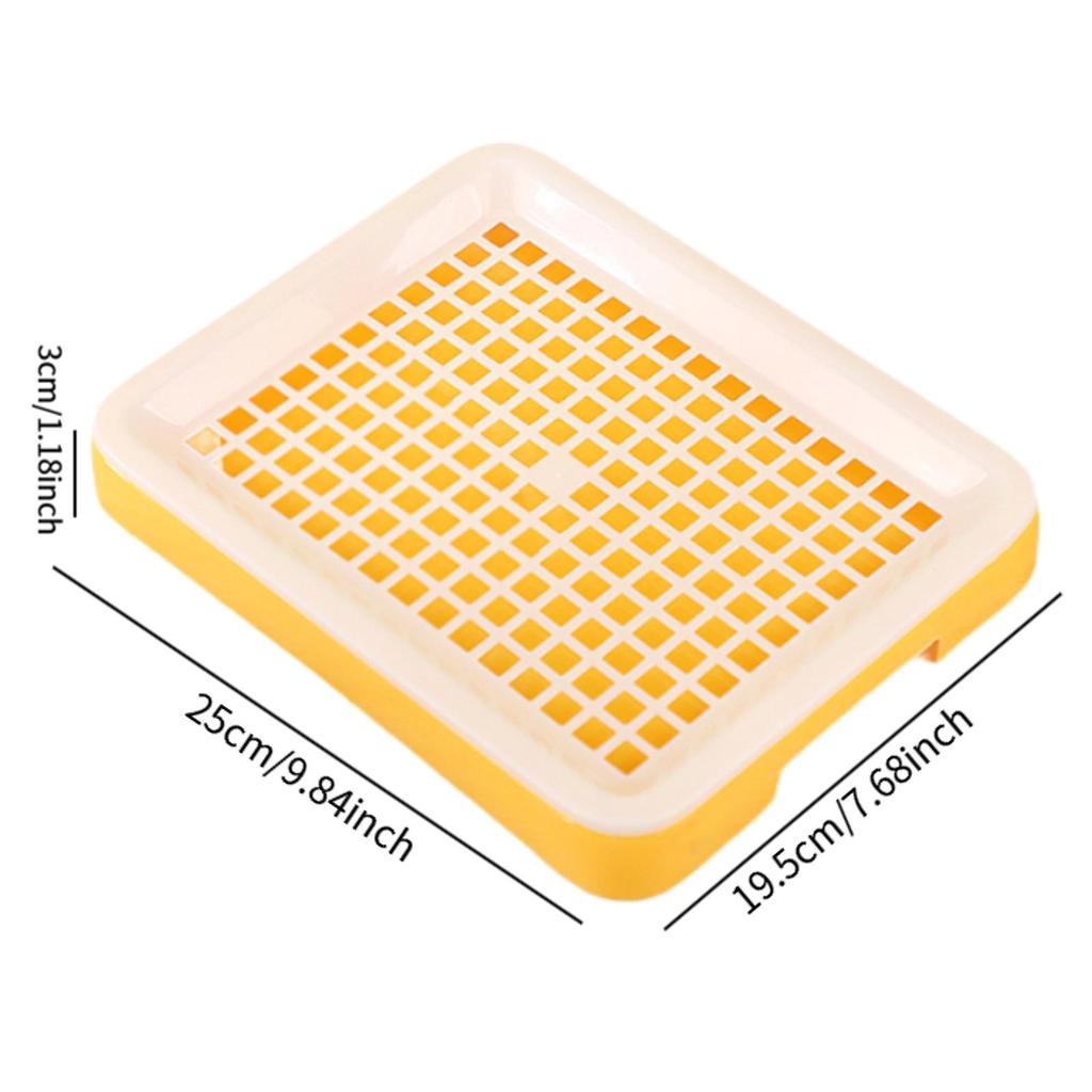 Bunny Training Litter Tray Portable Hamster Toilet Box Guinea Pig Litter Pan for Small Animals Chinchillas Pet Cleaning Supplies