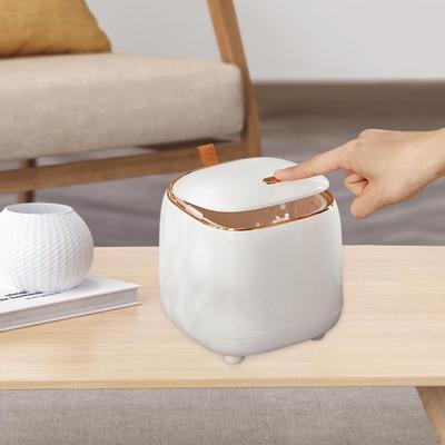 Compact Trash Bin with Lid for Office Desk or Tabletop