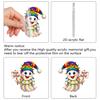 Halloween Advent Calendar 2025 24 Day Countdown Calendar with Acrylic Ghost/Gnome/Pumpkin Ornaments for Indoor Outdoor Home Party Decor
