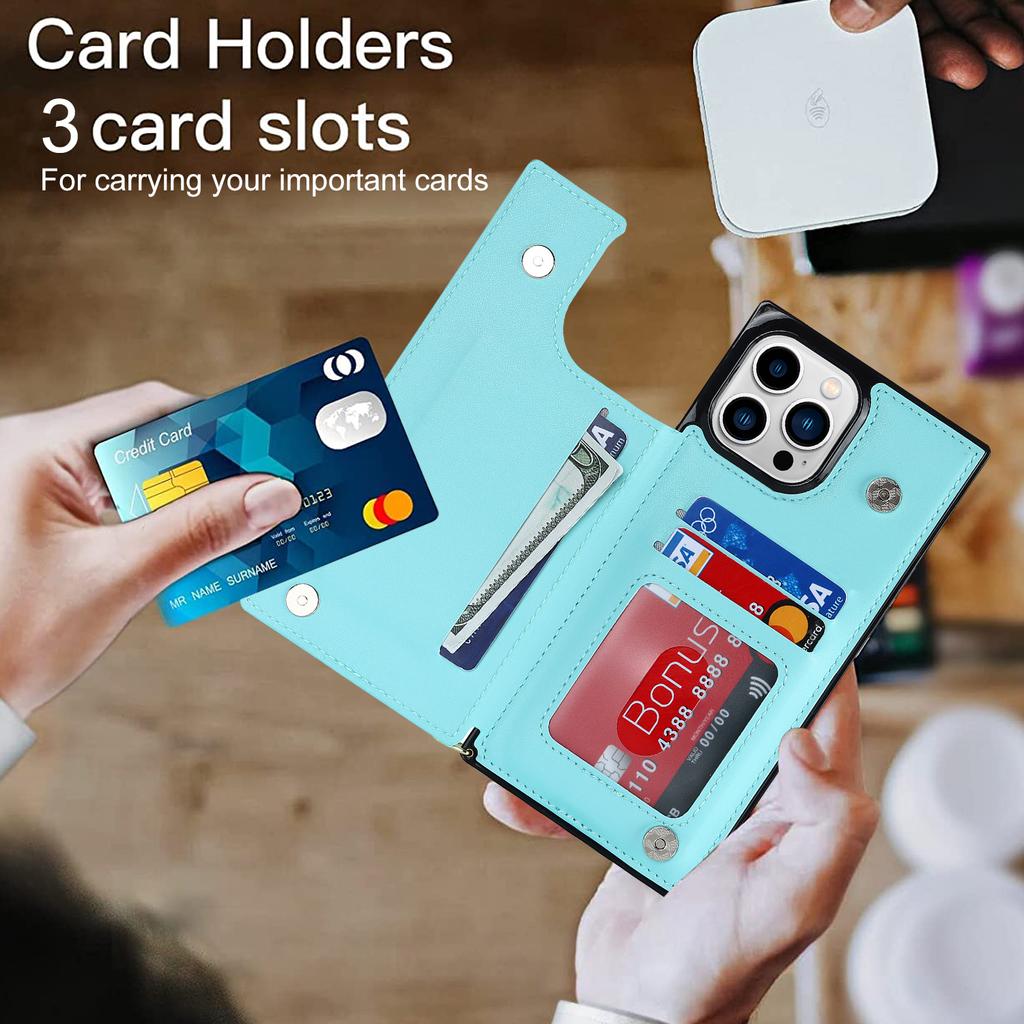 Luxusní Crossbody Strap Lanyard Magnetický Zip Flip Wallet Kožené pouzdro pro iPhone 15 14 Plus 13 12 11 Pro Max pro Samsung S23 S22 S21 S20 Ultra Plus