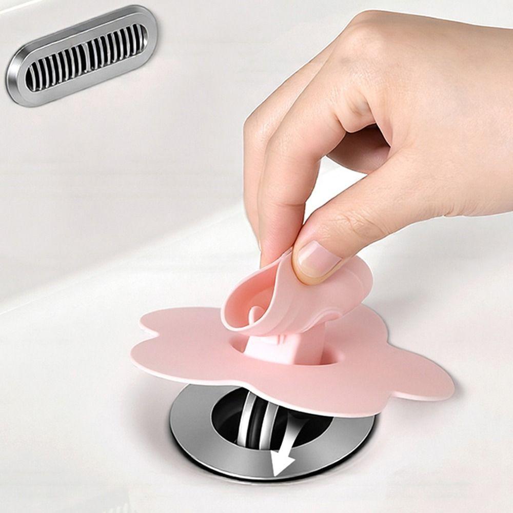 Flower Shaped Drain Plug Reusable Basin Stopper New Wash Basin Plug  Bathroom Basin Use