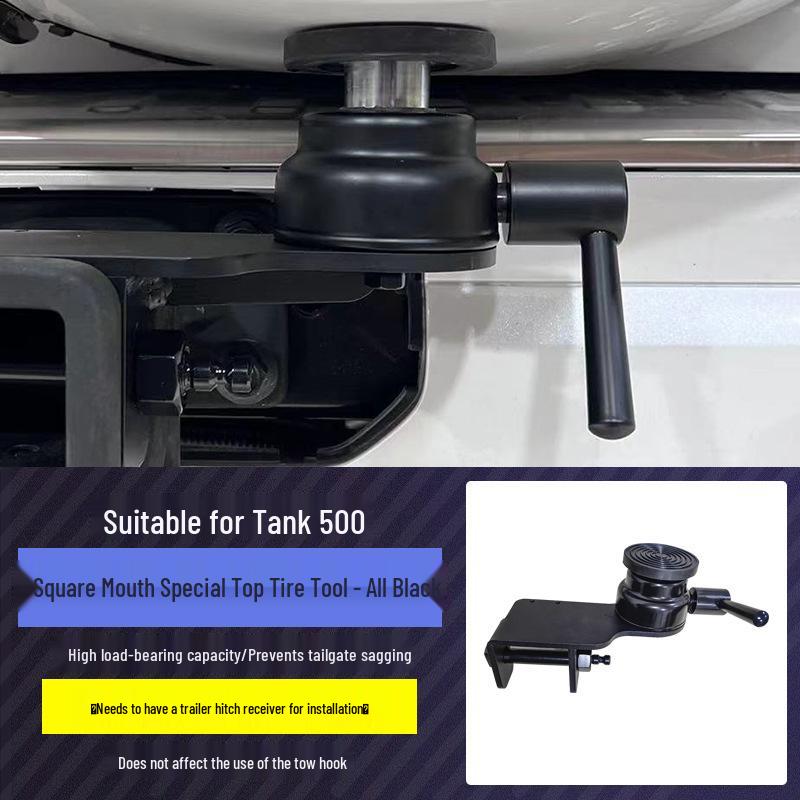 Tank 500hi4t Spare Tire Lifter & Mounting Bracket for Square Mouth Trailers