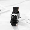Antique Leather Strap Watch with Square Roman Analog 3ATM Water Stylish Quartz Fashion Accessory Perfect Gift for Day Men's Calendar Dial, Numerals,