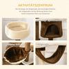 XXL Cat Tree 153H cm with Cat Cave, Hammock, Climbing Tree for Cats, Plush Brown for Play & Relaxation
