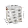 Storage Bin, Waterproof Linen, Foldable Organizer, Clothes, Toys, Bedroom Cross