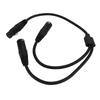 Y Type Splitter Cable 3 Pin XLR Female To Dual Male Adapter Ble Cord for Microphone Amplifier