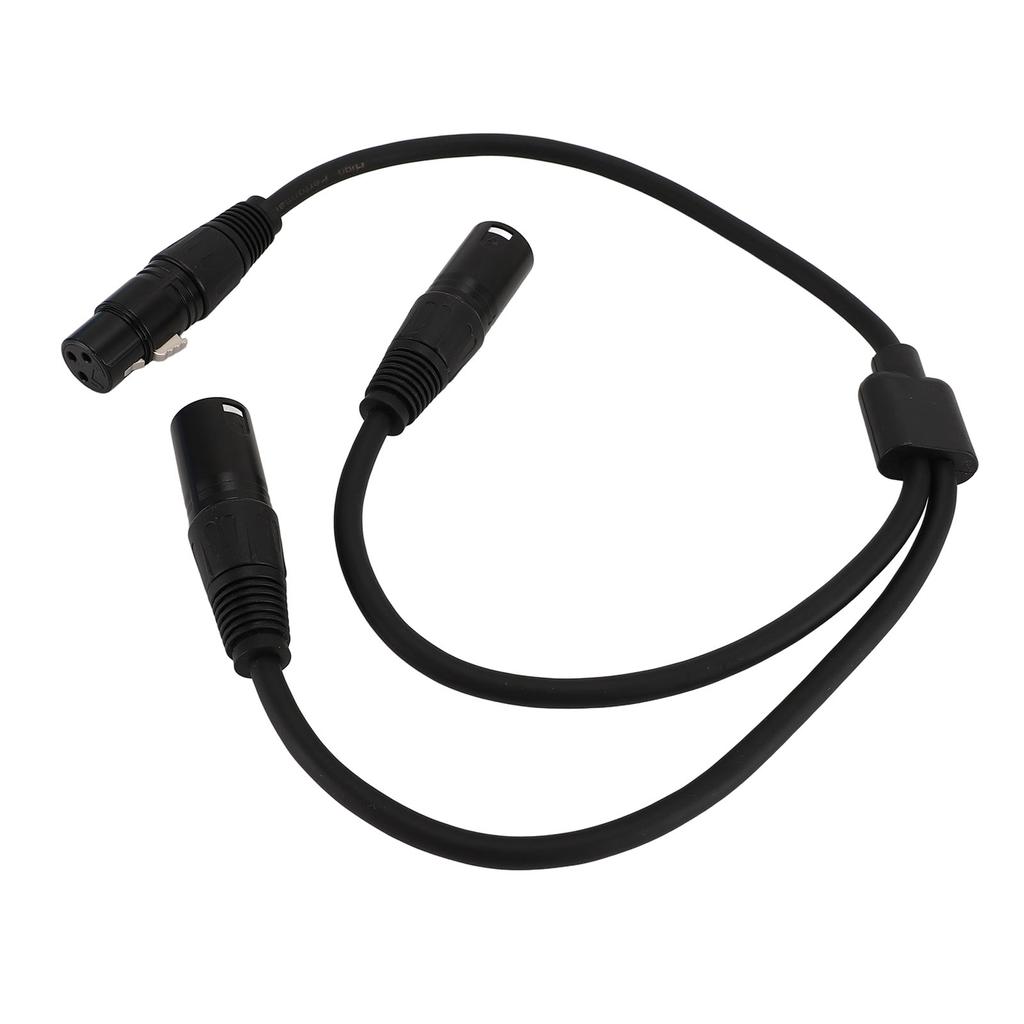 Y Type Splitter Cable 3 Pin XLR Female To Dual Male Adapter Ble Cord for Microphone Amplifier