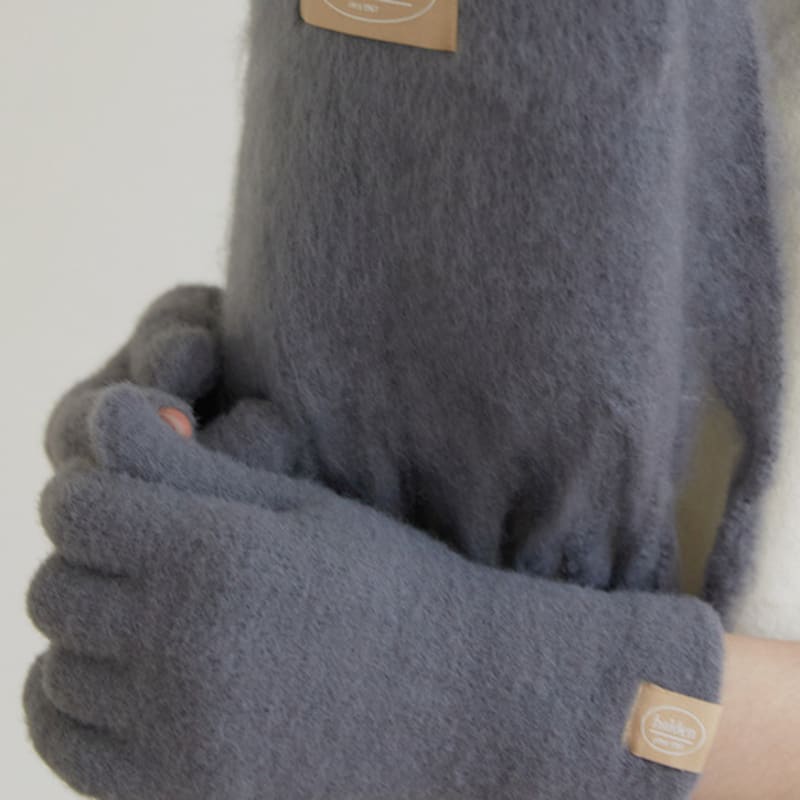 

перчатки с отверстием для пальца (G008_угольный) charcoal