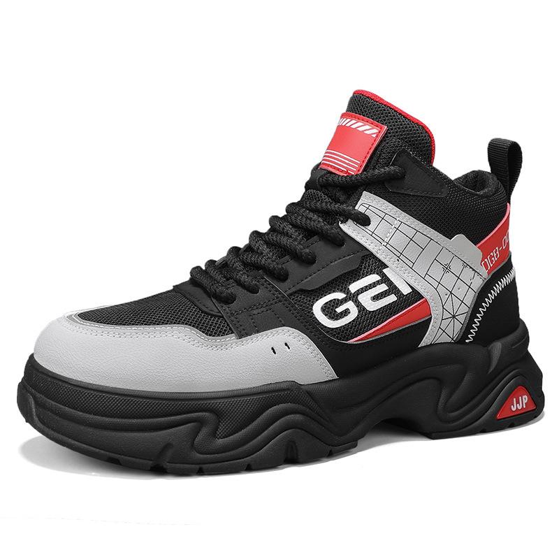 Men's shoes Martin boots men's autumn and winter new outdoor high-top casual tooling shoes autumn platform hiking shoes short boots