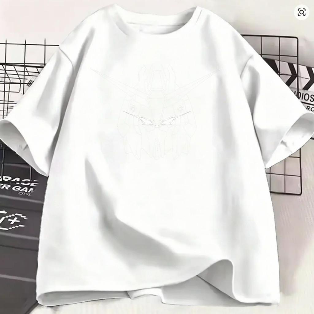 Gundam T Shirt Summer Trending TShirts Male Cotton Comfortable Oversize Clothes ShortSleeve Y2k Funny Tshirt
