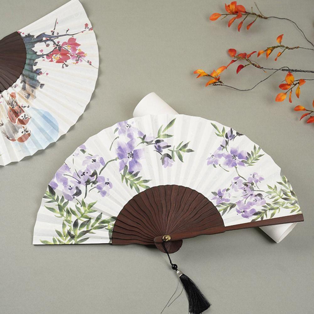 Elegent Antique Folding Fan Chinese Style Hand Held Fan New Chinese Style Fan