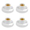 1-20PCS E27 Screw Cap Socket White Ceiling Light Lamp Bulb Fixing Base Stand 220V E27 Light Bulb Holder Spiral LED Bulb Base