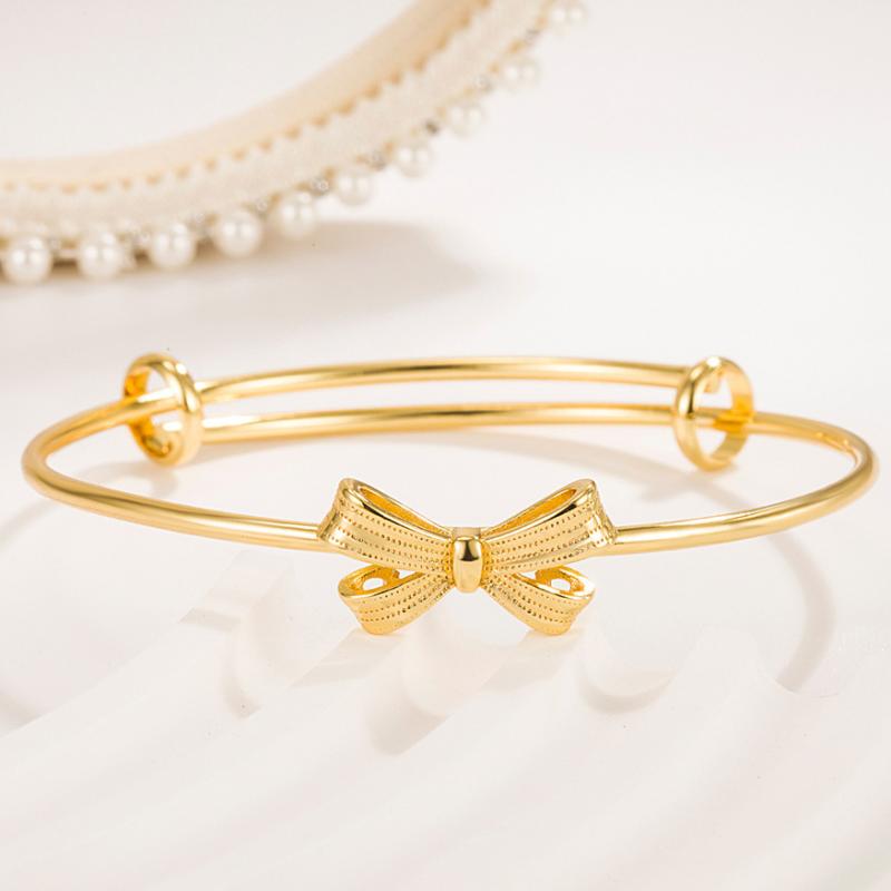 New Fashionable Sand Gold Simulated Bracelet For Women Vintage Elegant Gold Plated Wedding Decoration Peacock Bracelet Long
