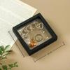 Pe Film Suspension Jewelry Box Clear Display Case Dustproof Jewelry Storage Holder For Earring Necklace Ring Bracelet Collection