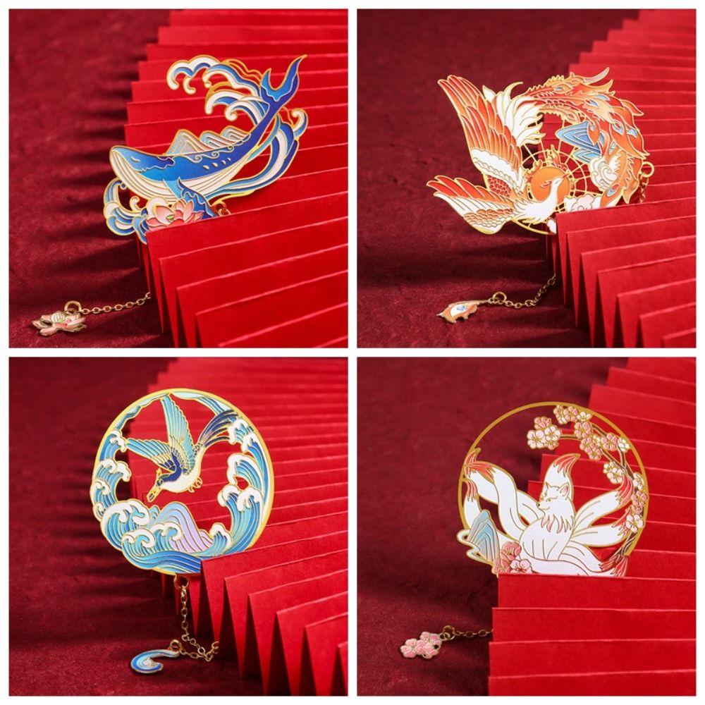 Stationery Bookmarks Metal Leather Tag Read Marks Vintage Book Clip Book