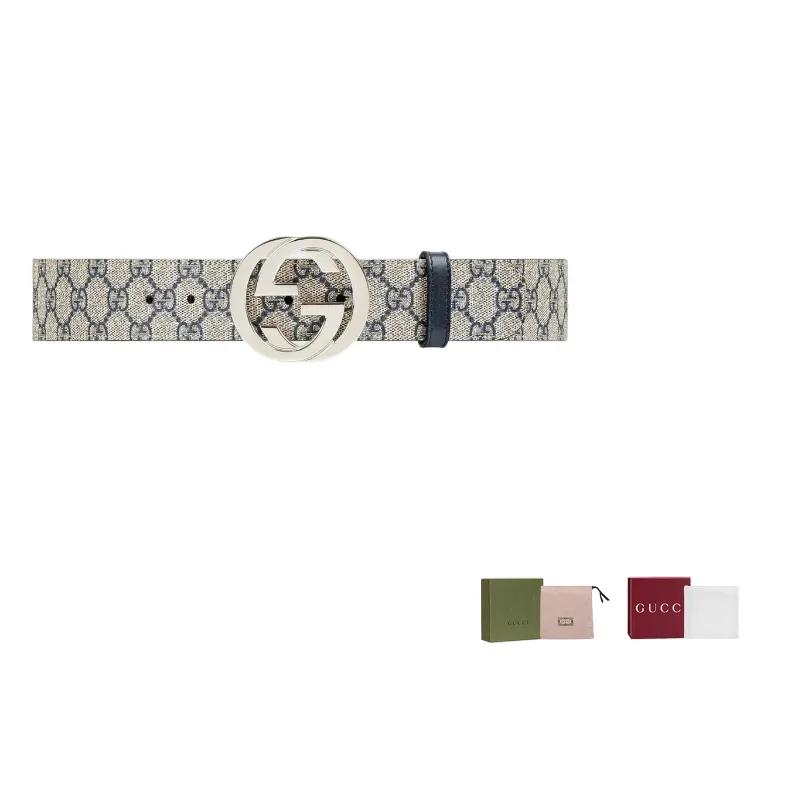 GUCCI Gg Buckle Belt (Unisex) Leather