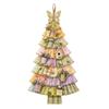 Decorative Mantel Accent for Holidays Christmas Handmade Door Hanging Kit, Patchwork Tree Decoration DIY Sewing Oversized Silhouette Ornament