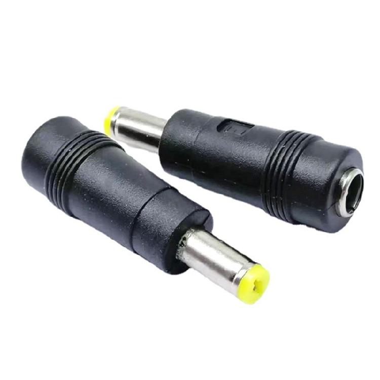 Portable Laptops Charging Adapter DC5.5x2.1mm To DC5.5x1.7mm Charging Converter Head Power Conversion Adapter Black