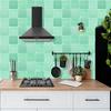 10Pcs Modern Macaron Color Tile Stickers - Waterproof Self-Adhesive PVC Wall Decals - Glossy Crystal Surface Mural for Kitchen Bathroom DIY Decor