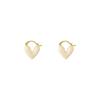 2023 High-End Peach Heart Earrings - Trendy Niche Design Ear Cuffs in Light Luxury Style