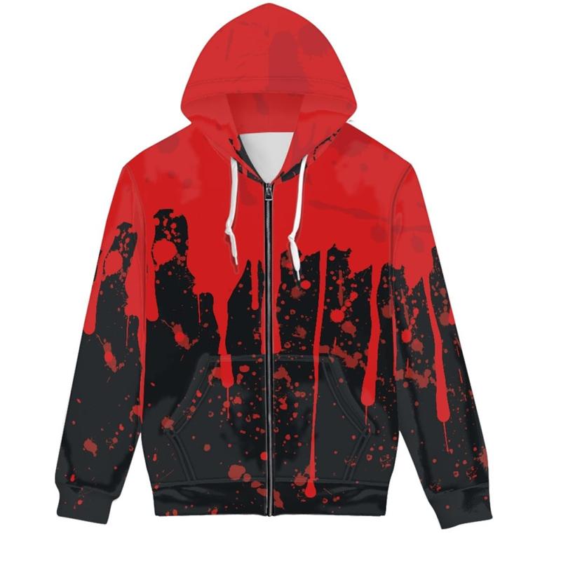 Graphic Hoodies Funny Halloween Pullovers Autumn And Winter Casual Sweatshirts Hooded Tops Clothing