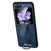 SULADA Fashion Series for Samsung Galaxy Z Flip5 5G Phone Case PU Leather+PC Wristband Kickstand Protective Cover