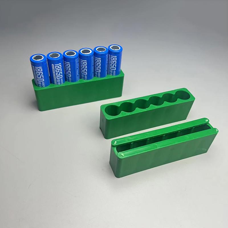 Suport fix pentru baterie cu litiu 18650 Șase pachete de baterii Dispozitiv de fixare din plastic ABS Sudura rapidă prin puncte Suport cu două fețe pe un singur rând