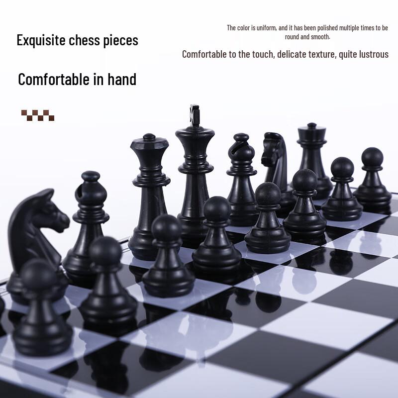 Magnetic Foldable International Chess Set