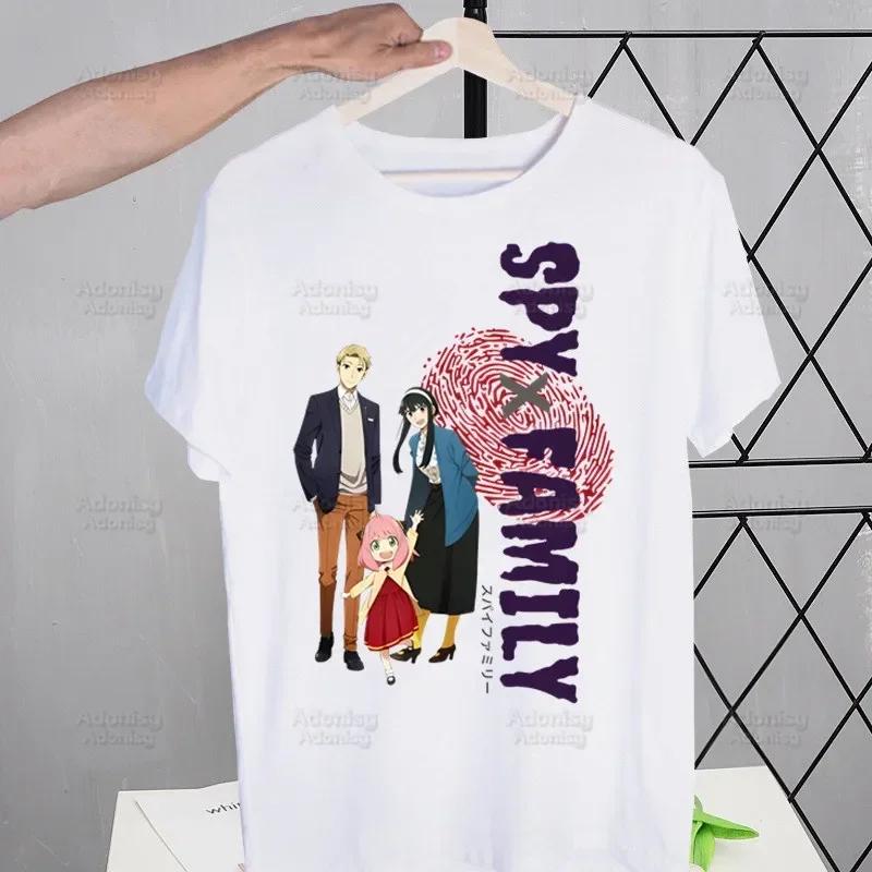 Japanese Anime Spy X Family Anya T Shirt Men Retro Washed Tops Tees Harajuku Tshirt Streetwear Hip Hop Male T-shirts