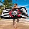 Sport Club Football Crest Printed Microfiber Beach Towel, Soft And Absorbent, Quick-Dry, Ideal for Summer Travel, Beach Essential, Swimming Pool