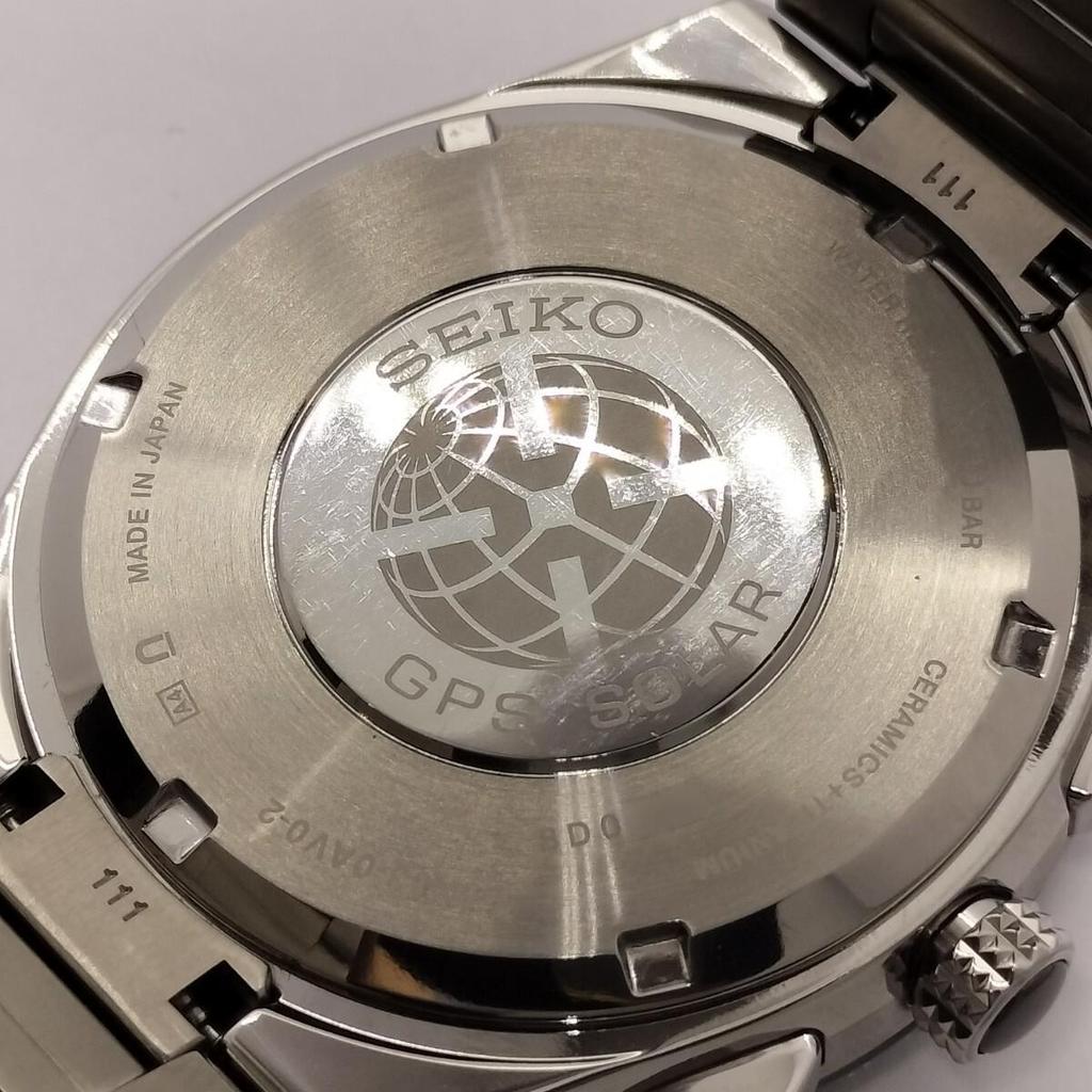 Used [Good Item] SEIKO ASTRON GPS Solar SBXB123 Executive Line Men's Watch with Box and Paperback