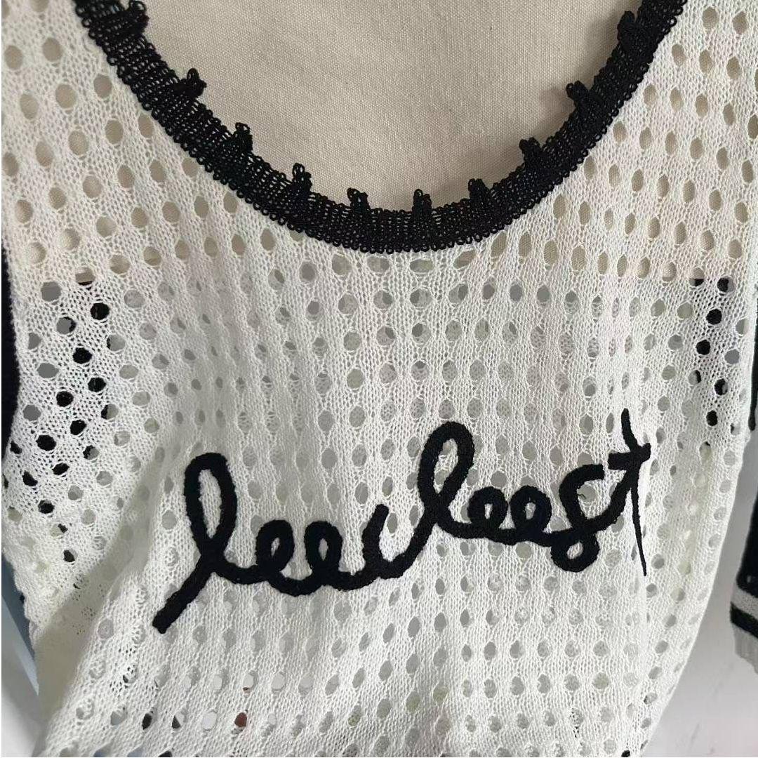 

Универсальный вязаный жилет без рукавов, жилет и черный топ — это модно one size белый