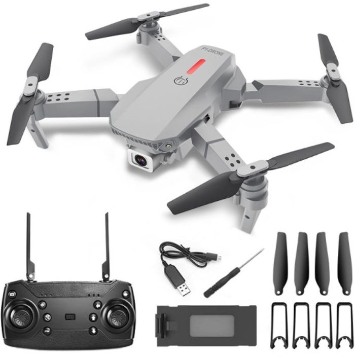 FACEGLE Drone Camera E88 PRO Gris 2.4GHZ Uav Hd 4k
