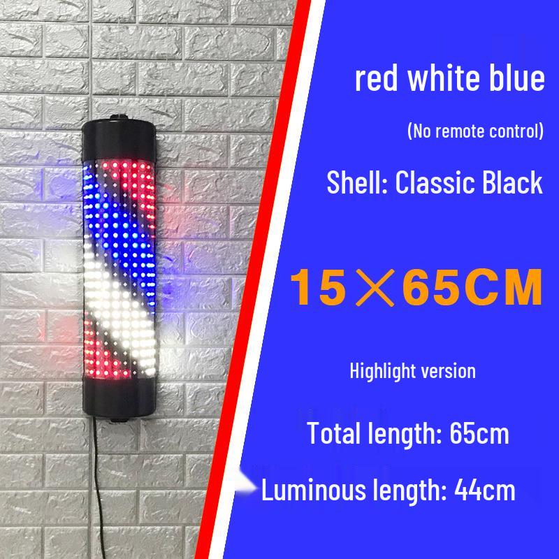 Wall-Mounted Waterproof LED Rotating Barber Shop Light Box