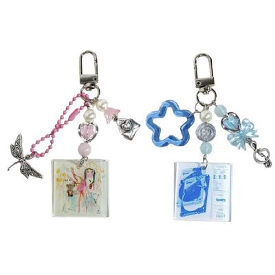 Creative Keychain with Musical Record Pattern Car Key Jewelry Stylish Key Holder Key Accessory Present for Festivities