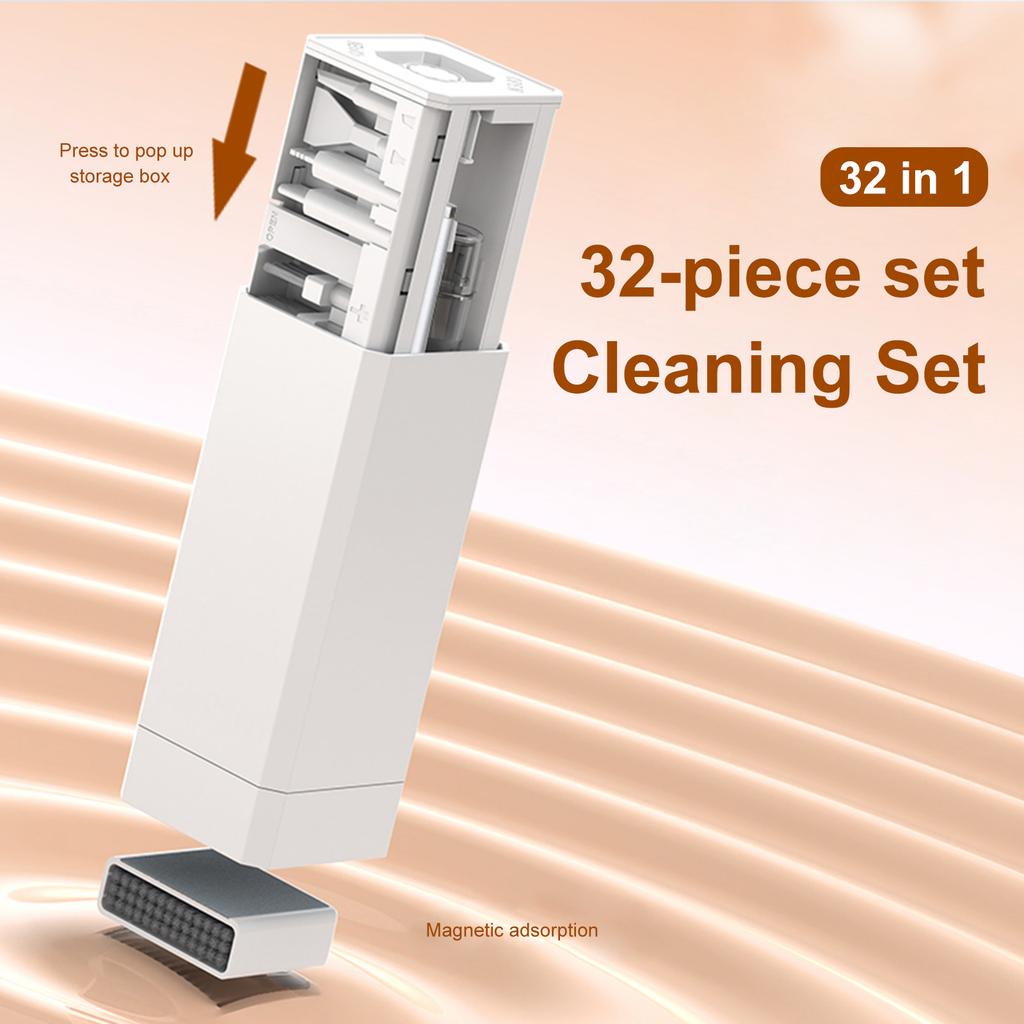 All-in-One Computer Screen Cleaning Brush Tool Lightweight PC Accessories Electronic Cleaner Kit for MacBook iPad iPhone Camera
