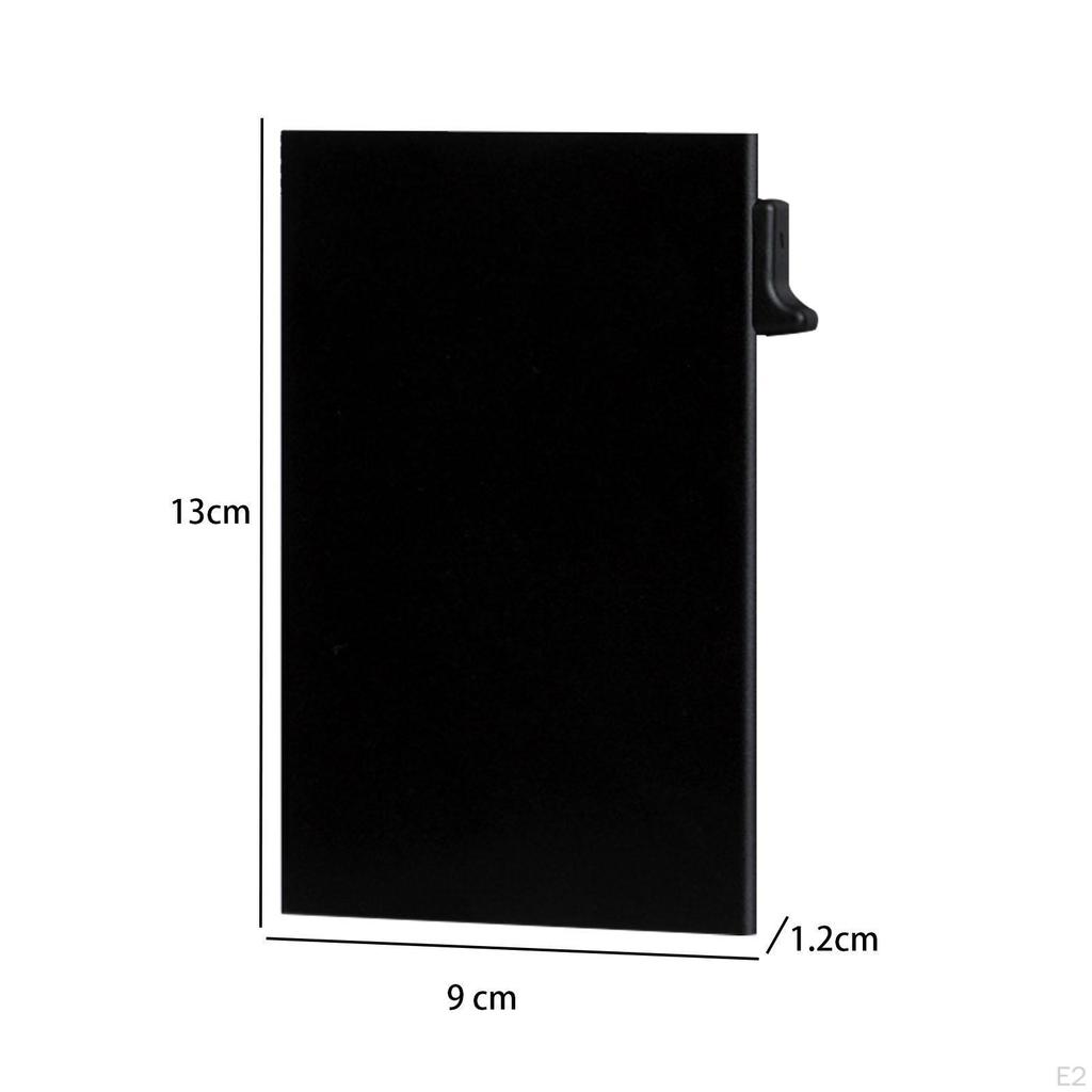 Credit Card Holder Aluminum Alloy Pocket Case for Boyfriend Outdoor Men Black