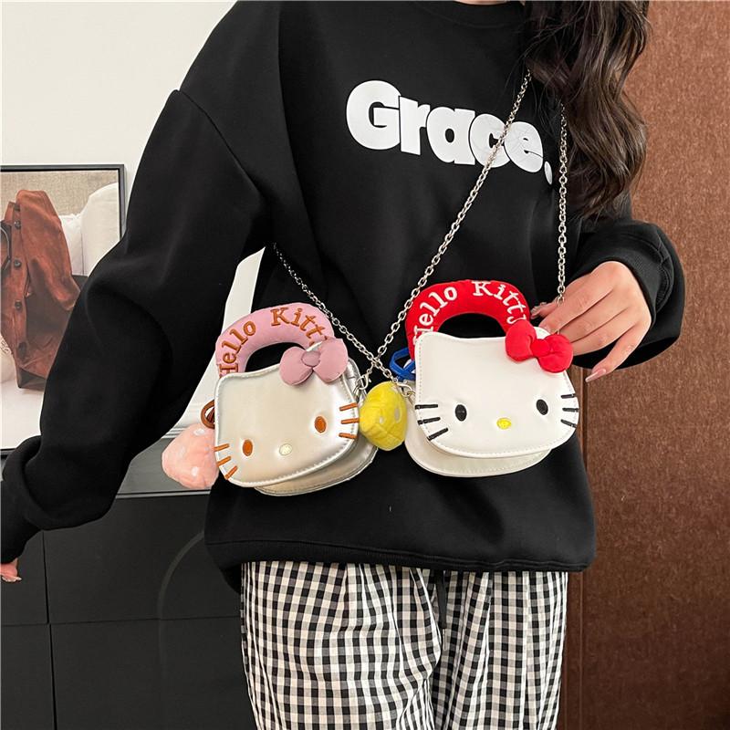 Girl cartoon Kt cat messenger bag premium mini girl handbag cute western style cartoon bag shoulder bag
