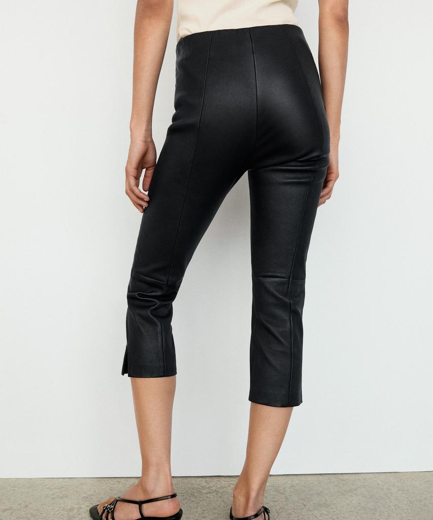 Masimodutti Lambskin Capri Pants
