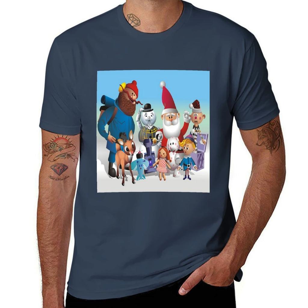 Rudolph And Friends  Dreamscapesbyteresa Tshirt Antipilling Casual Tshirt