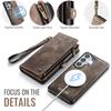 S26 S26Plus S26Ultra, Caseme-008 Multifunction Removeable Magnetic Card Bag Wallet Case for Samsung Galaxy S26 S26 Plus S26 Ultra