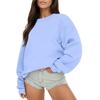 Women's Casual Fashion Round Neck Long Sleeve Sweatshirt